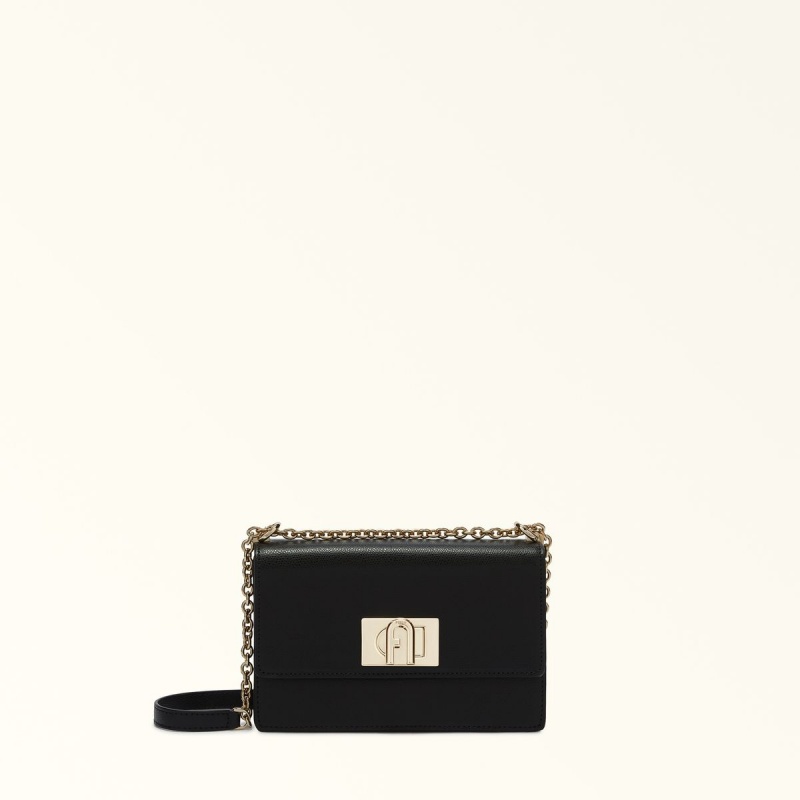 Black Furla 1927 Women\'s Crossbody Bags | YKFXZR610