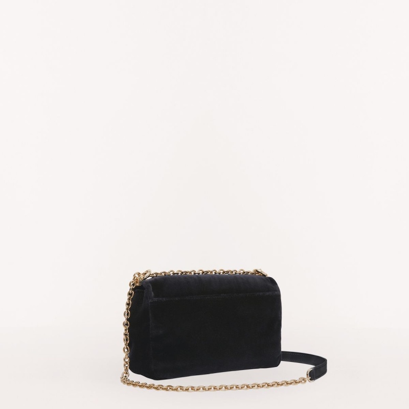 Black Furla 1927 Women's Crossbody Bags | HCUQKE138