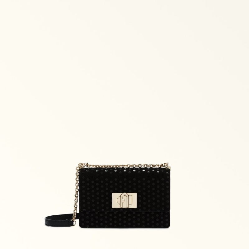 Black Furla 1927 Women\'s Crossbody Bags | VQKRAM371