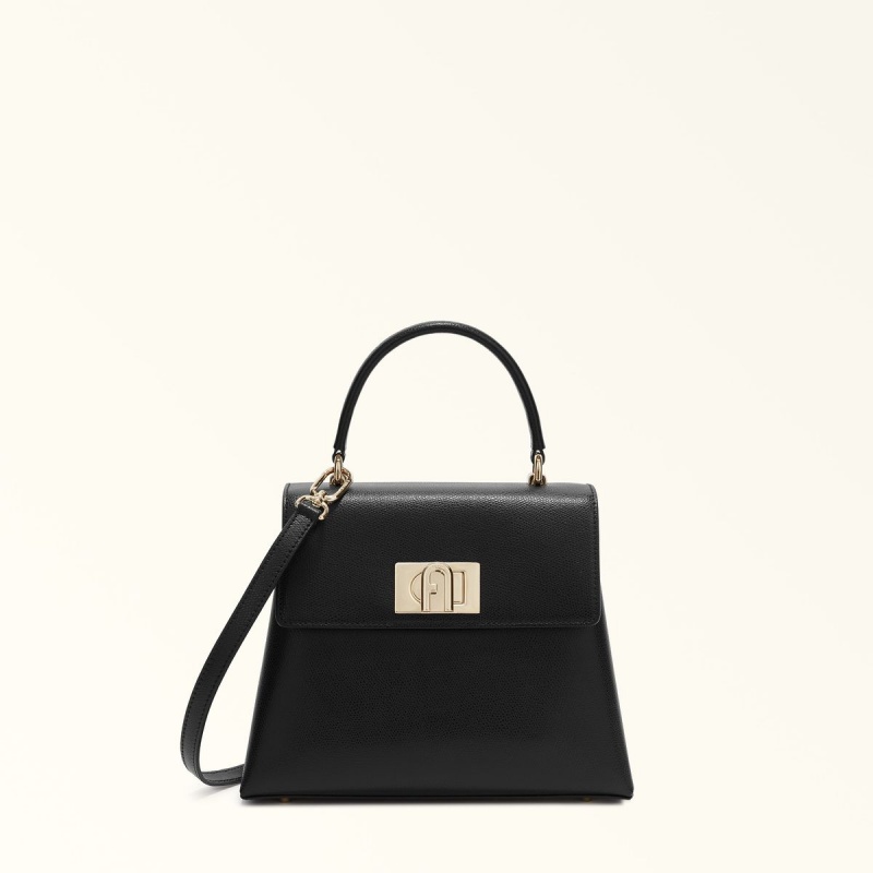 Black Furla 1927 Women\'s Handbag | NRQFKW264