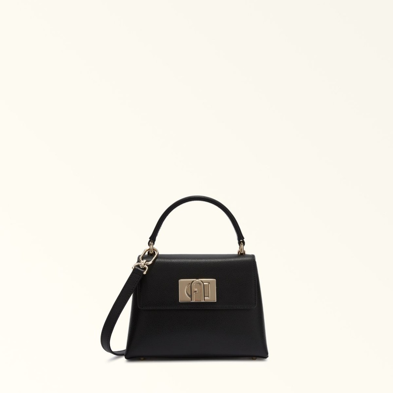 Black Furla 1927 Women\'s Handbag | QJXPMF305