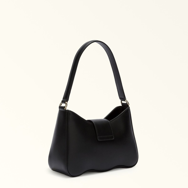 Black Furla 1927 Women's Shoulder Bags | MTGVPI256