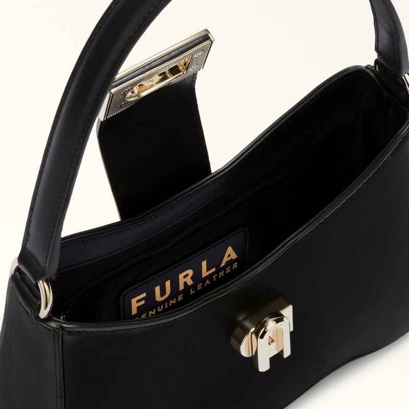 Black Furla 1927 Women's Shoulder Bags | MTGVPI256