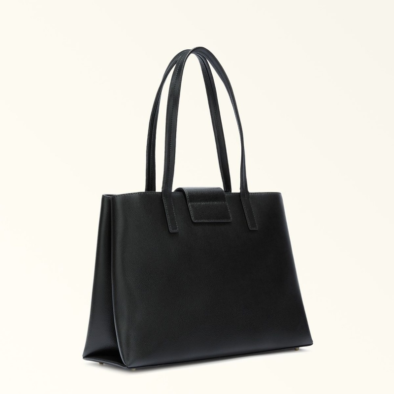 Black Furla 1927 Women's Totes | TMRCPK974