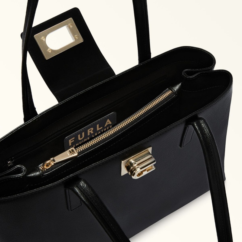 Black Furla 1927 Women's Totes | TMRCPK974