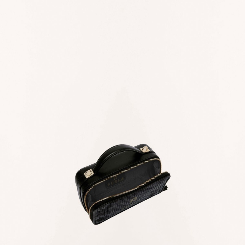 Black Furla CAMELIA Women's Mini Bags | PKGWDM962