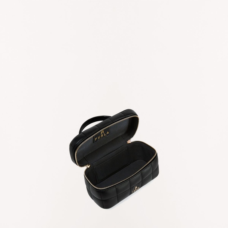 Black Furla CAMELIA Women's Mini Bags | QEWNDJ712