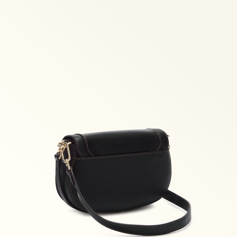 Black Furla CLUB 2 Women's Crossbody Bags | UFCPZH295