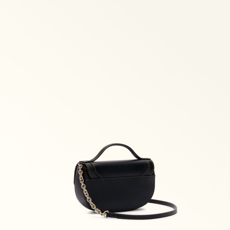 Black Furla CLUB 2 Women's Mini Bags | KOTSQD380