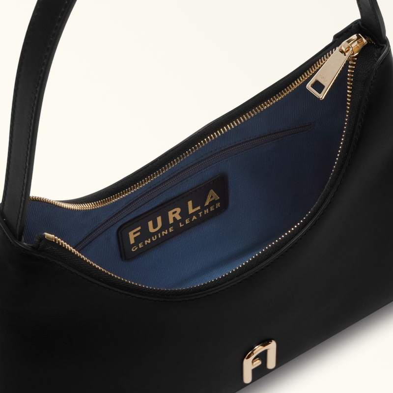 Black Furla DIAMANTE Women's Shoulder Bags | BVORGE720