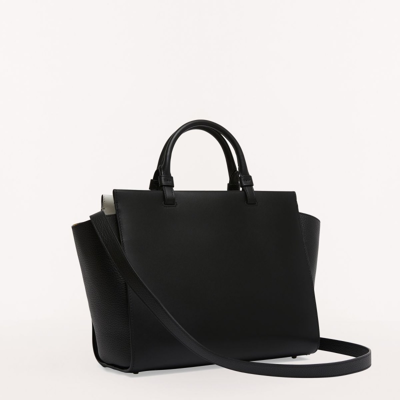 Black Furla EMMA Women's Totes | BODIZN479