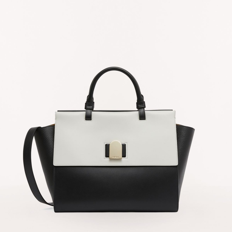 Black Furla EMMA Women\'s Totes | BODIZN479