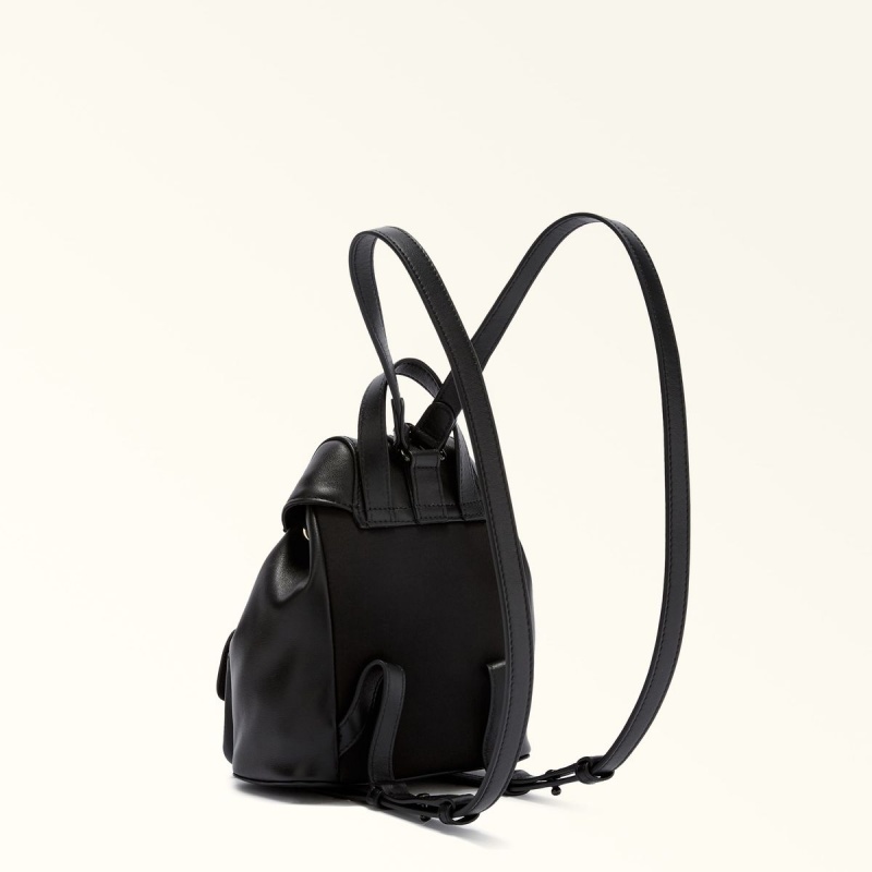 Black Furla FLOW Women's Backpacks | DASFLR861