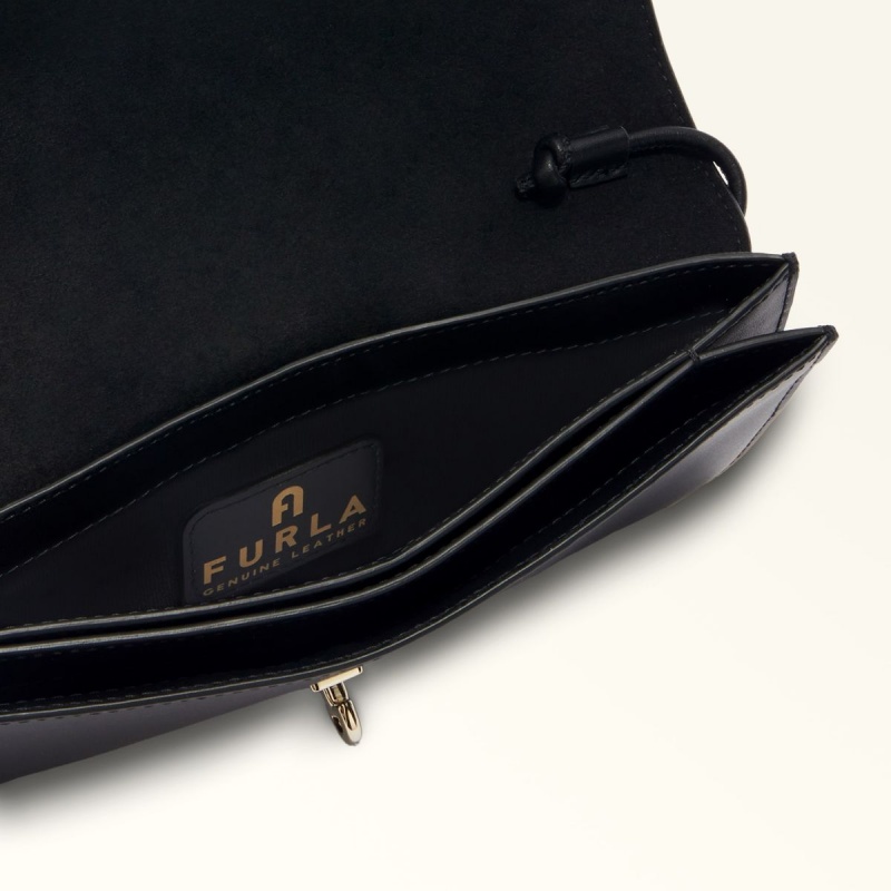 Black Furla GENESI Women's Mini Bags | NWUTHL068