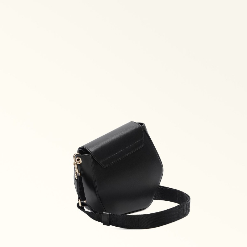 Black Furla METROPOLIS PRISMA Women's Crossbody Bags | UQSJZK491