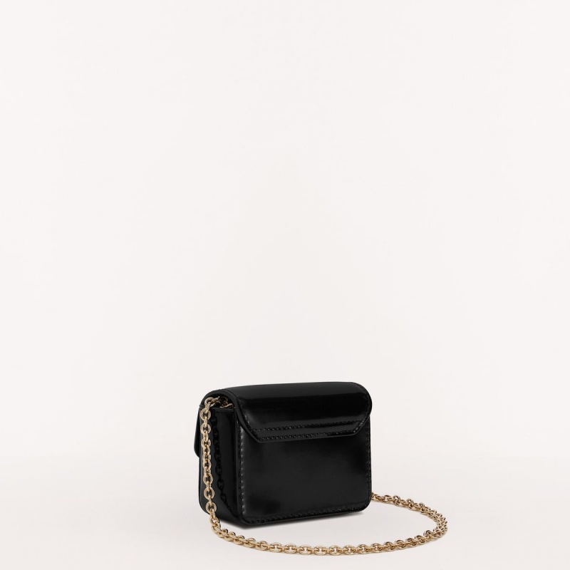 Black Furla METROPOLIS Women's Mini Bags | RHMVNL754