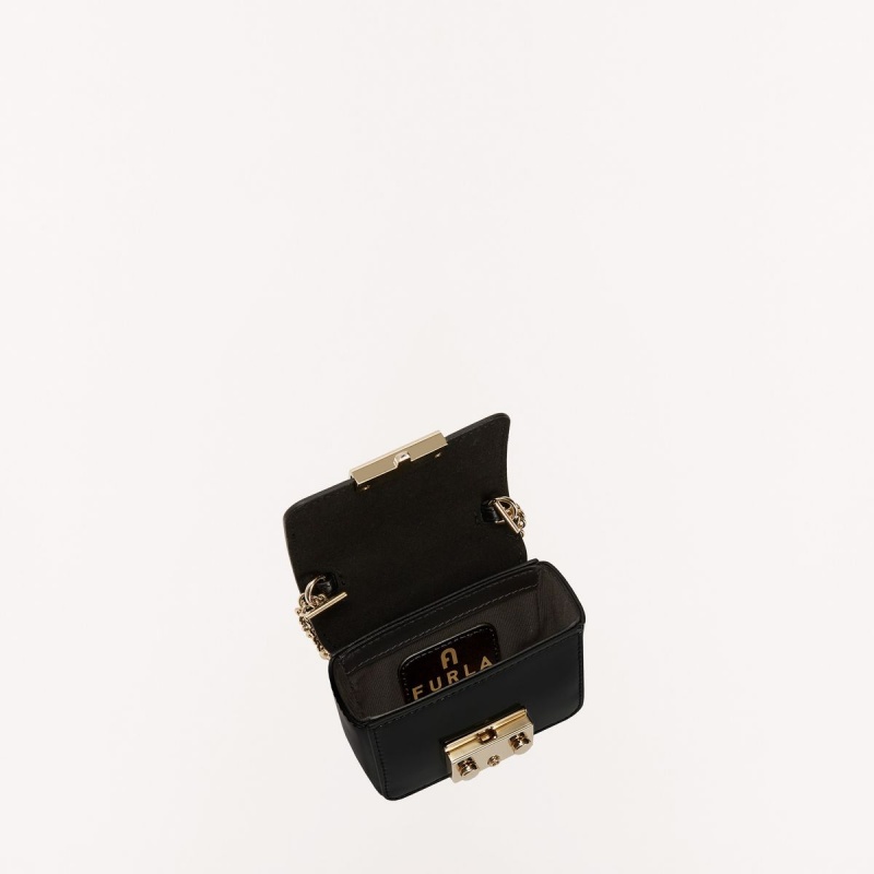 Black Furla METROPOLIS Women's Mini Bags | RHMVNL754