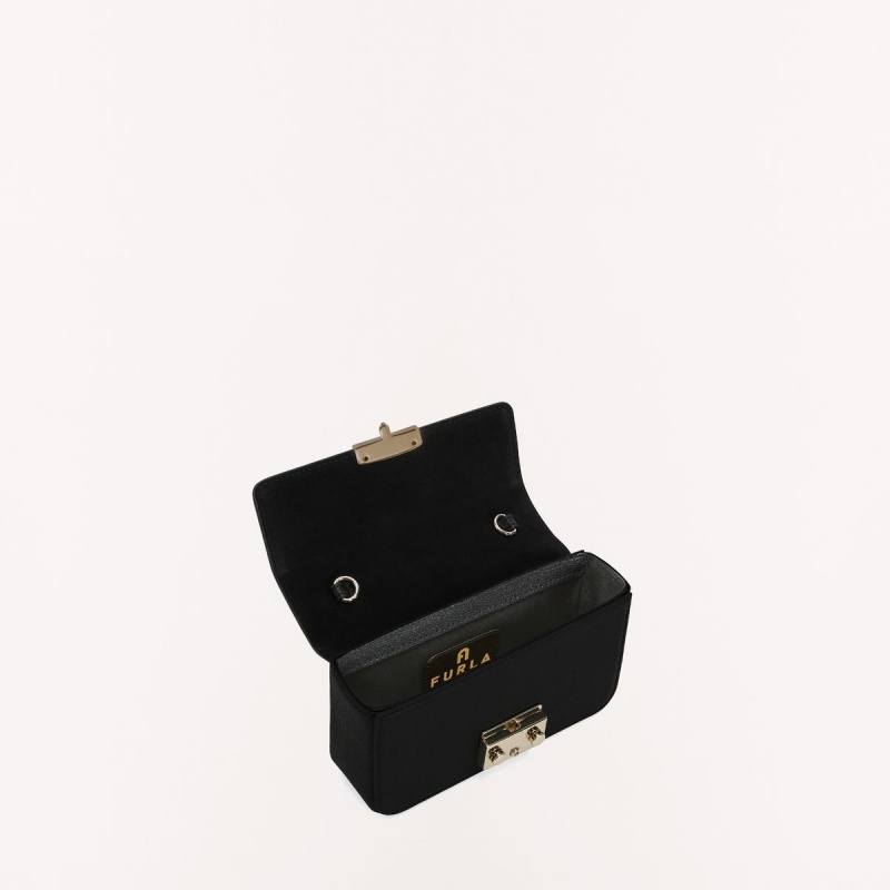 Black Furla METROPOLIS Women's Mini Bags | VTPIBO234