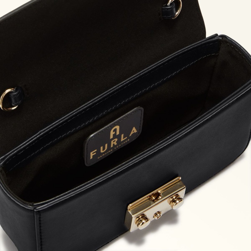 Black Furla METROPOLIS Women's Mini Bags | UGFEMR153