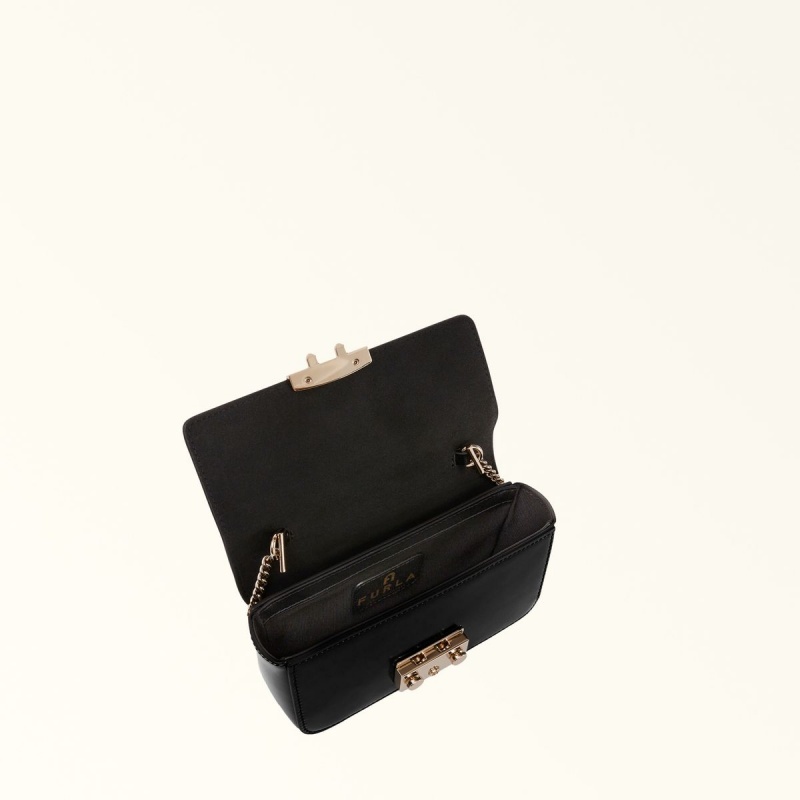 Black Furla METROPOLIS Women's Mini Bags | YTNWDG421