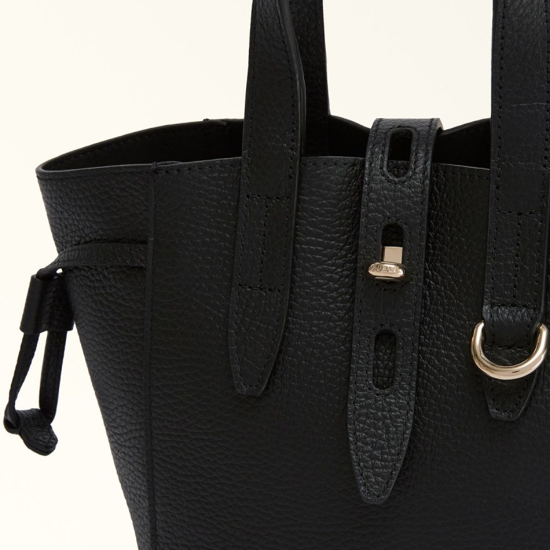 Black Furla NET Women's Totes | NLVTMU308