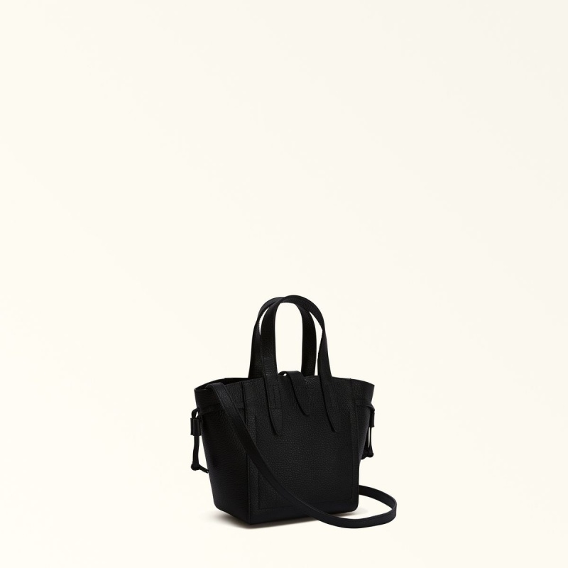 Black Furla NET Women's Totes | NLVTMU308