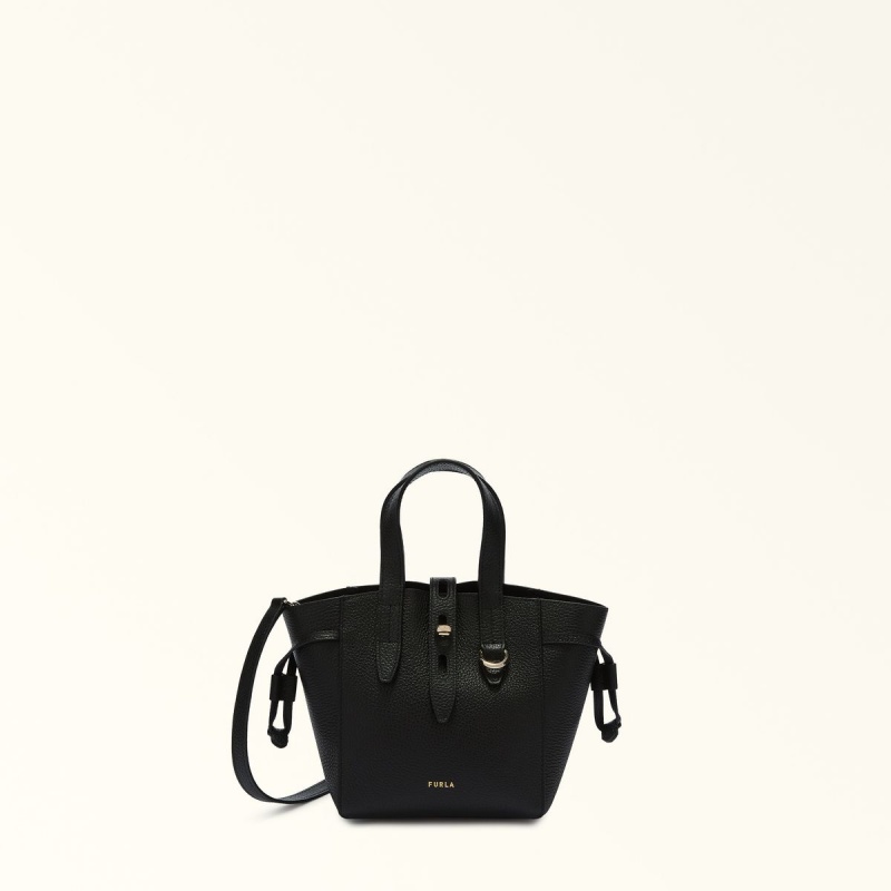 Black Furla NET Women\'s Totes | NLVTMU308