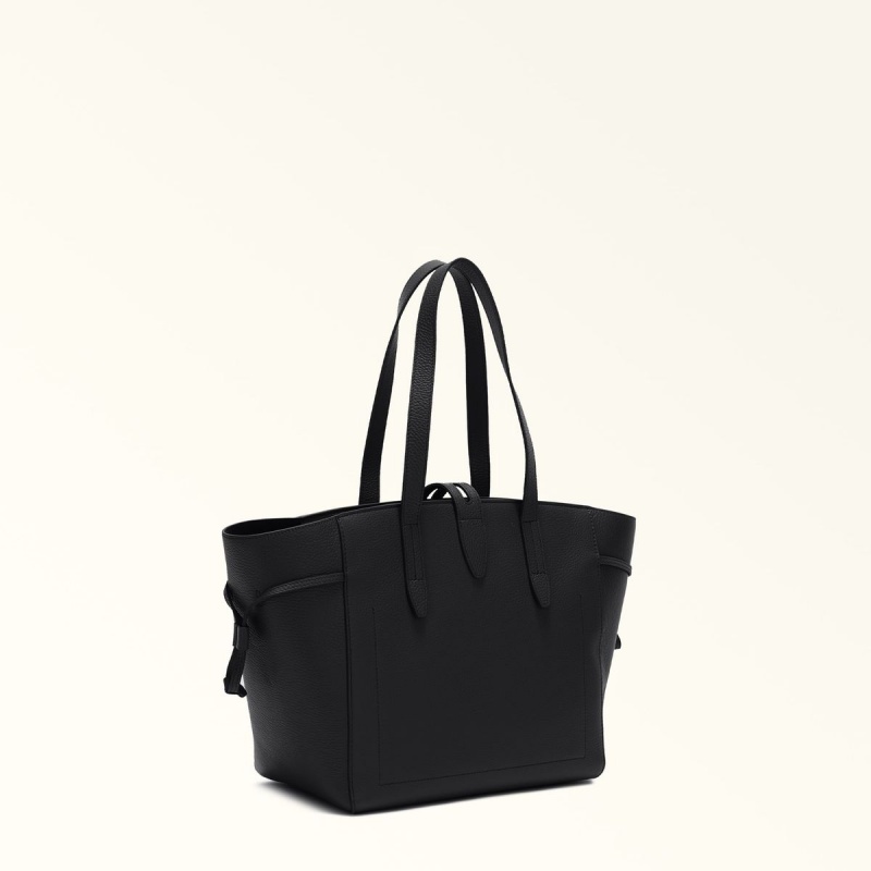 Black Furla NET Women's Totes | PBITDM276