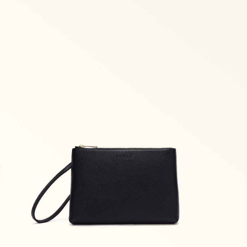 Black Furla OPPORTUNITY Women\'s Pouches | DBCYKI107