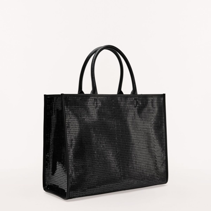 Black Furla OPPORTUNITY Women's Totes | FEDRAZ308