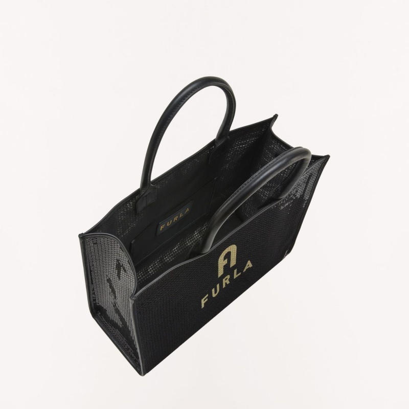 Black Furla OPPORTUNITY Women's Totes | FEDRAZ308