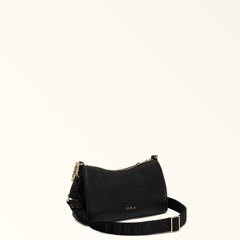 Black Furla PRIMULA Women's Crossbody Bags | ORABST923