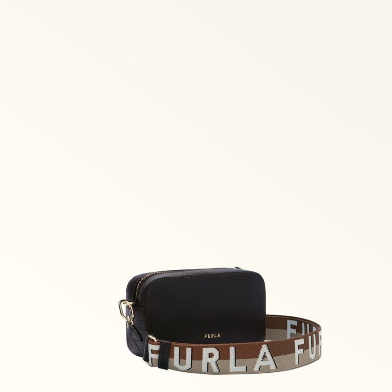 Black Furla PRIMULA Women's Crossbody Bags | SEIVDR137