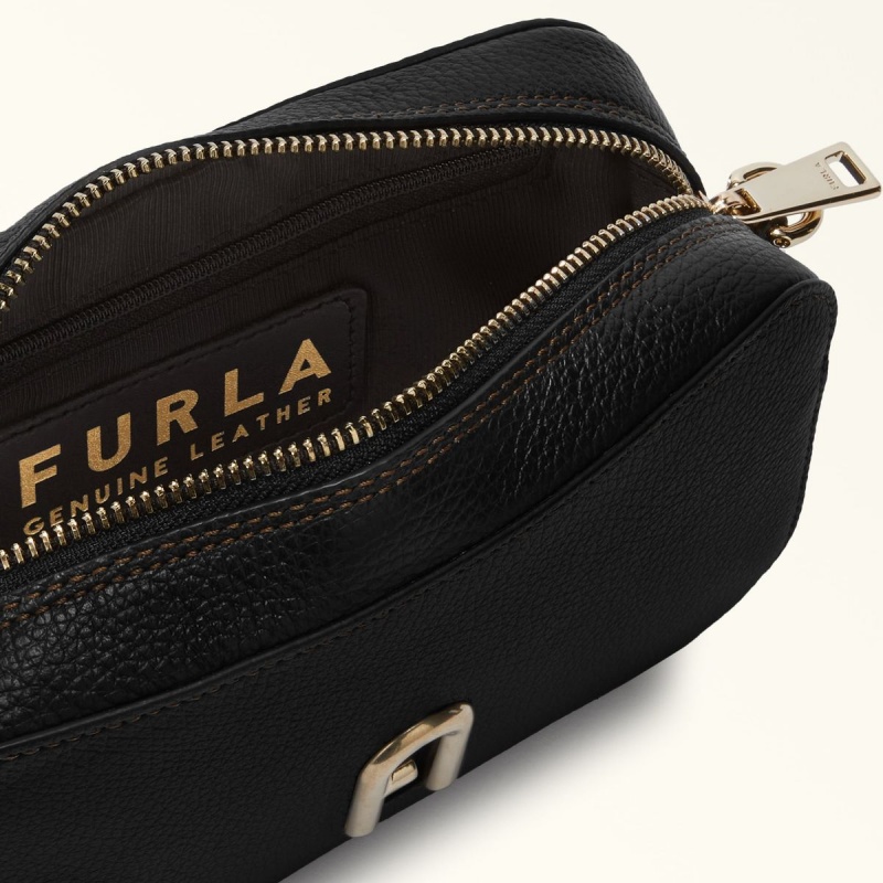 Black Furla PRIMULA Women's Crossbody Bags | NYUPOQ924