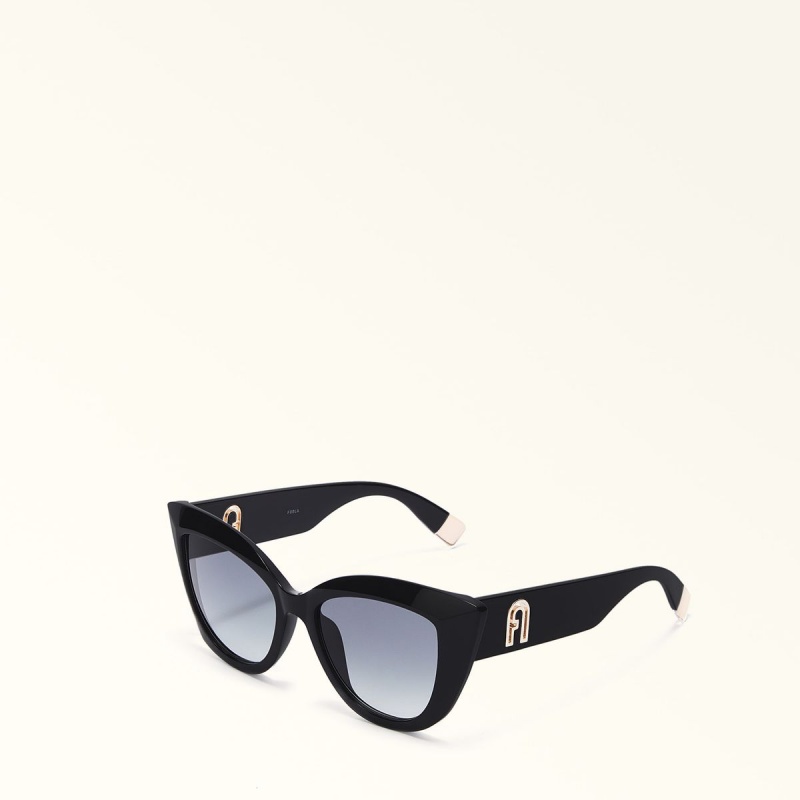 Black Furla SUNGLASSES Women's Sunglasses | WLYIQX240