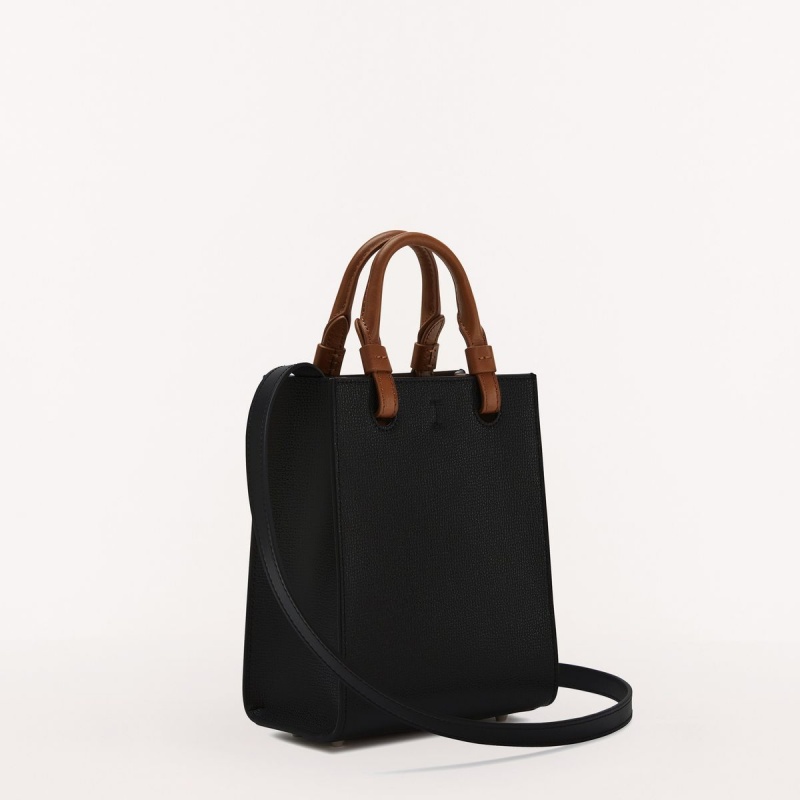 Black Furla VARSITY STYLE Women's Totes | BVYOMC619