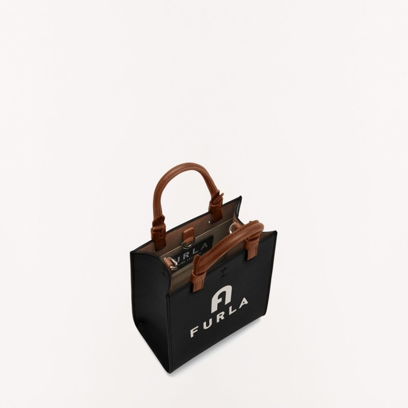 Black Furla VARSITY STYLE Women's Totes | BVYOMC619