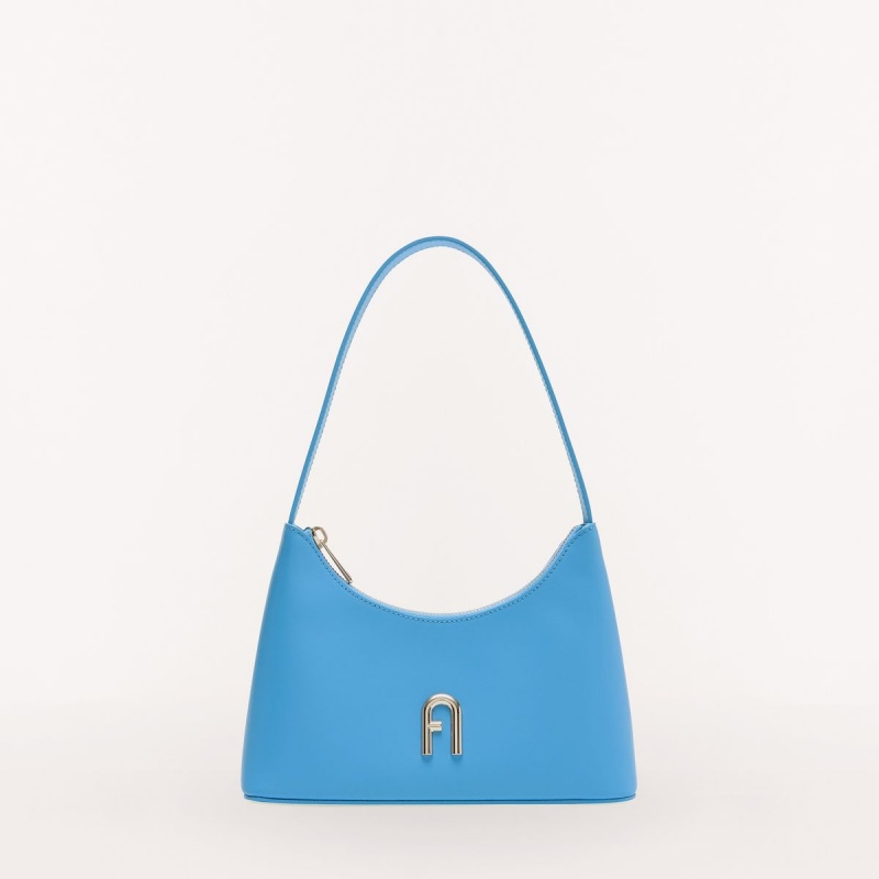 Blue Furla DIAMANTE Women\'s Shoulder Bags | CUPJTY830