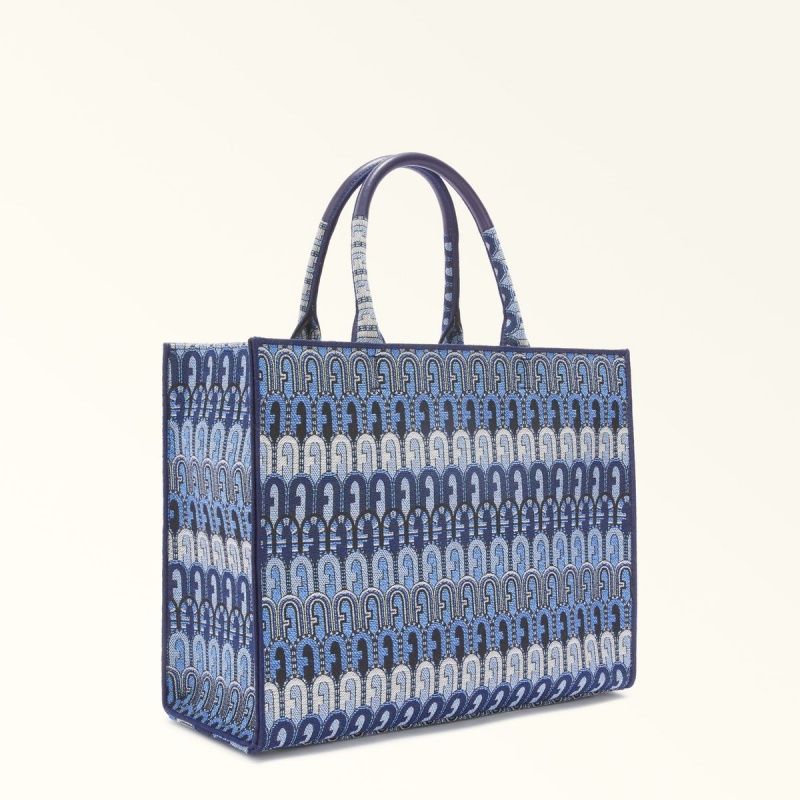 Blue Furla OPPORTUNITY Women's Totes | QEMXDK432