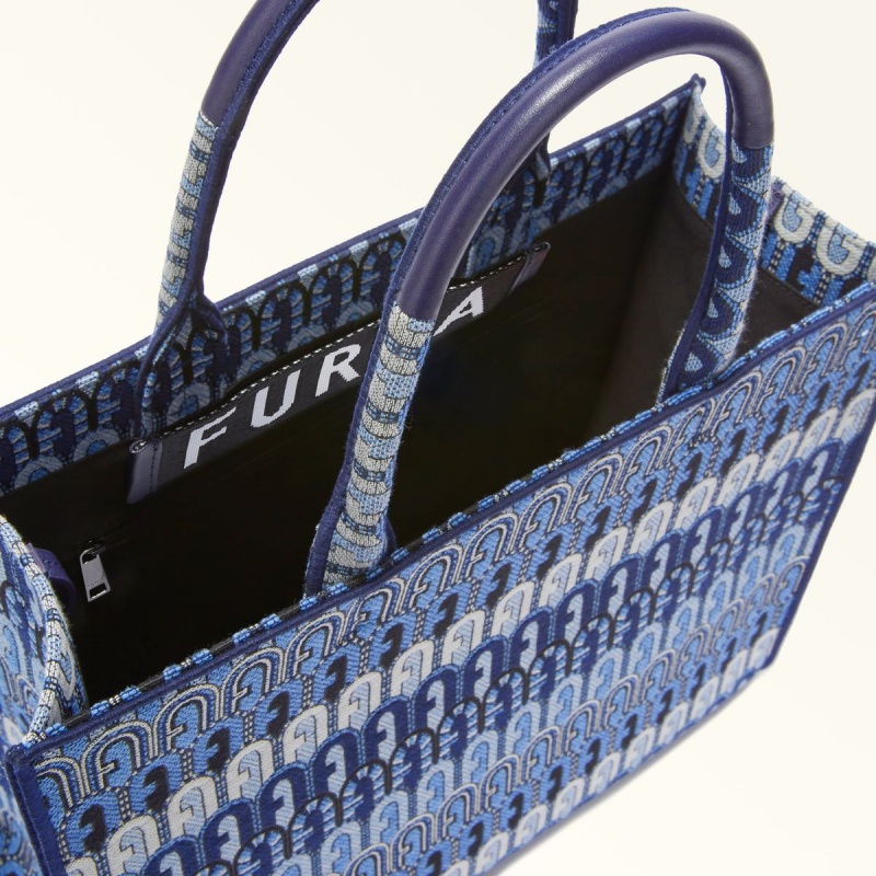 Blue Furla OPPORTUNITY Women's Totes | QEMXDK432