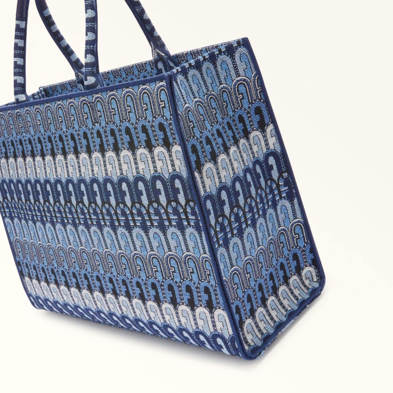 Blue Furla OPPORTUNITY Women's Totes | QEMXDK432