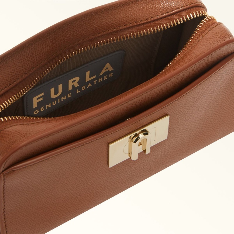 Brown Furla 1927 Women's Crossbody Bags | PLREJZ074