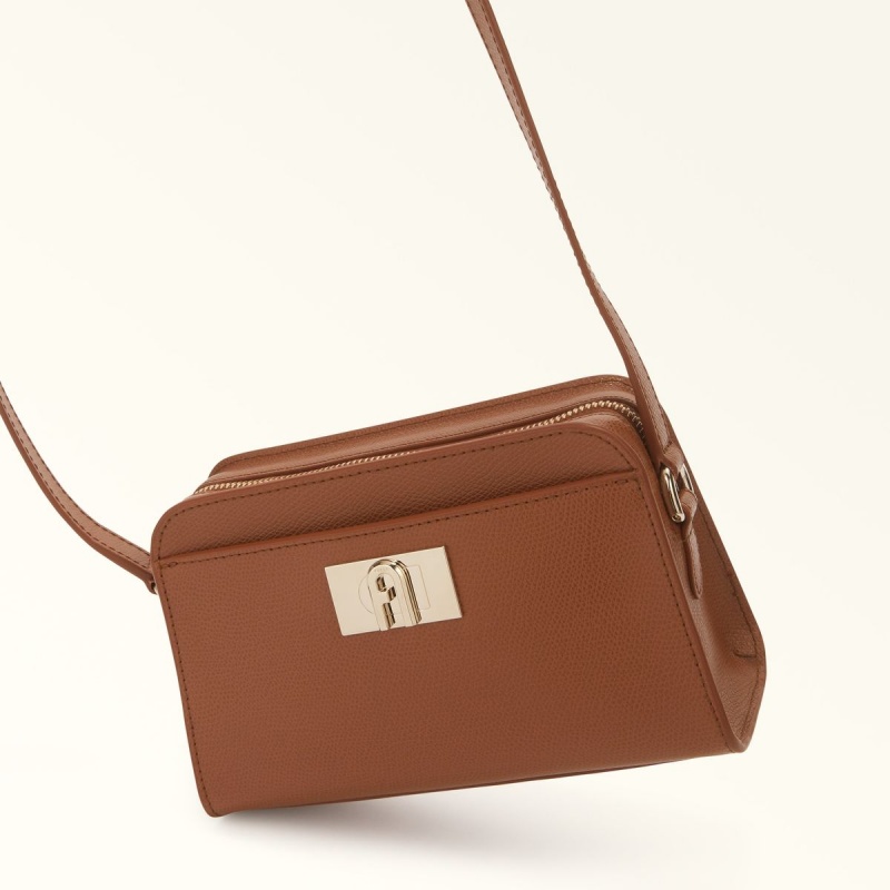 Brown Furla 1927 Women's Crossbody Bags | PLREJZ074