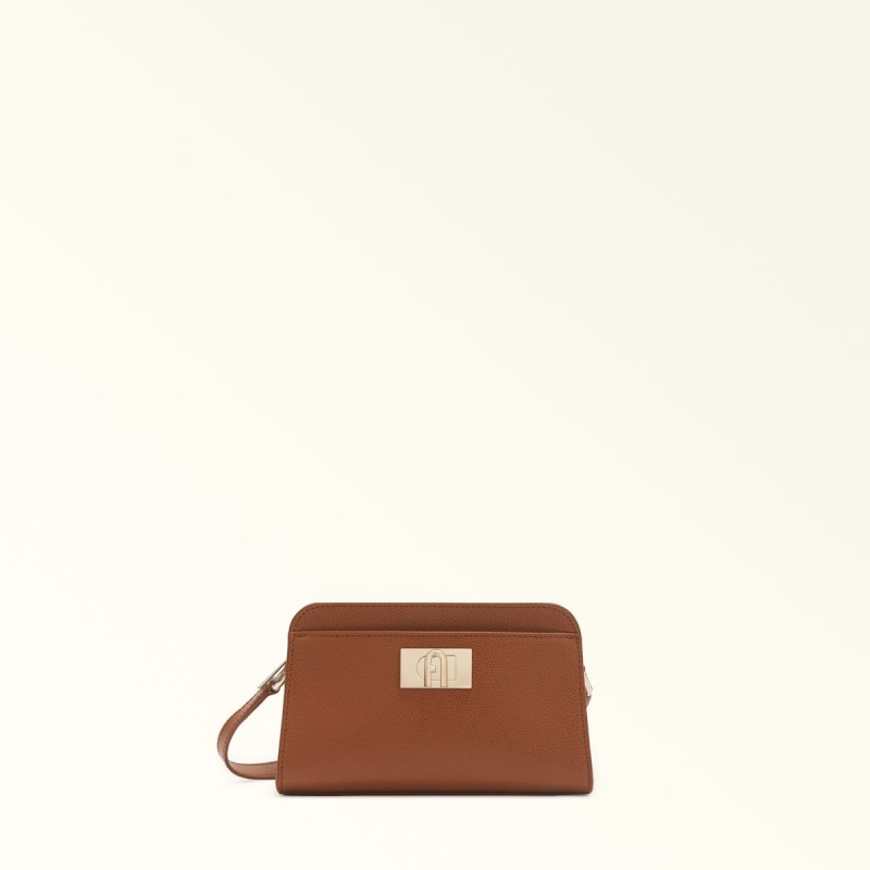 Brown Furla 1927 Women\'s Crossbody Bags | PLREJZ074