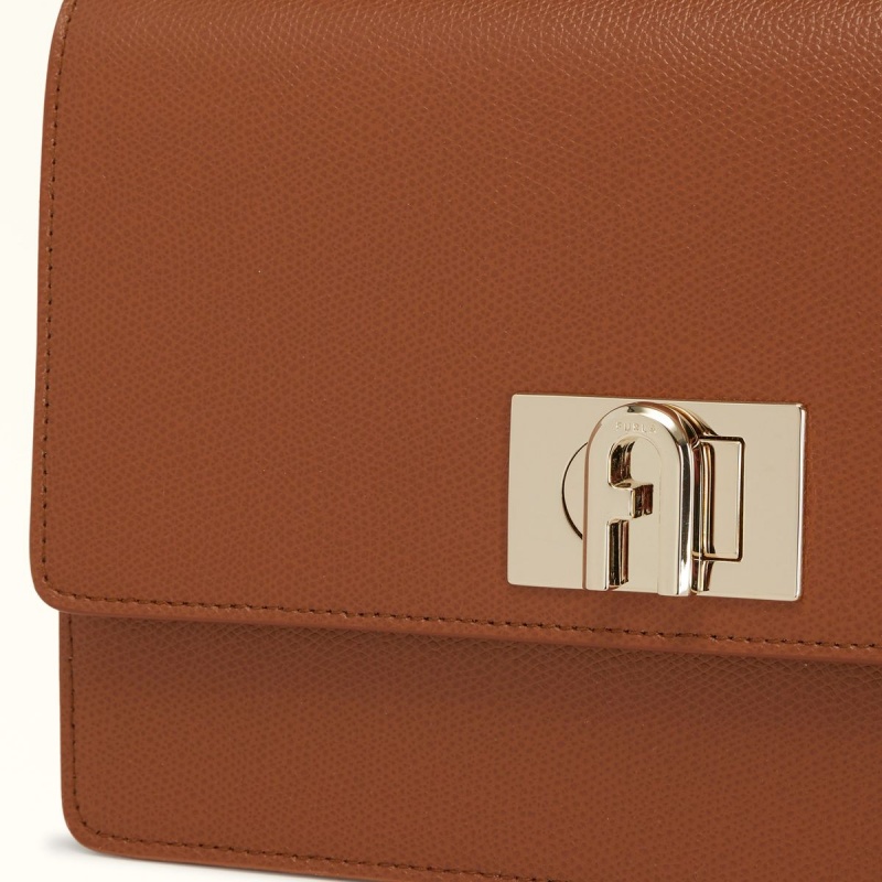 Brown Furla 1927 Women's Crossbody Bags | OMNGYK017