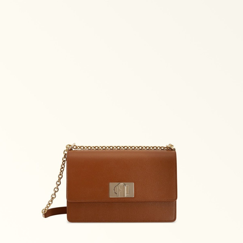 Brown Furla 1927 Women\'s Crossbody Bags | OMNGYK017