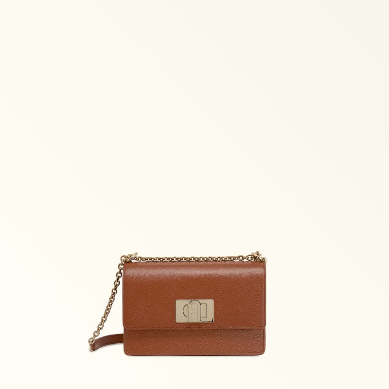 Brown Furla 1927 Women\'s Crossbody Bags | QDYBRI376