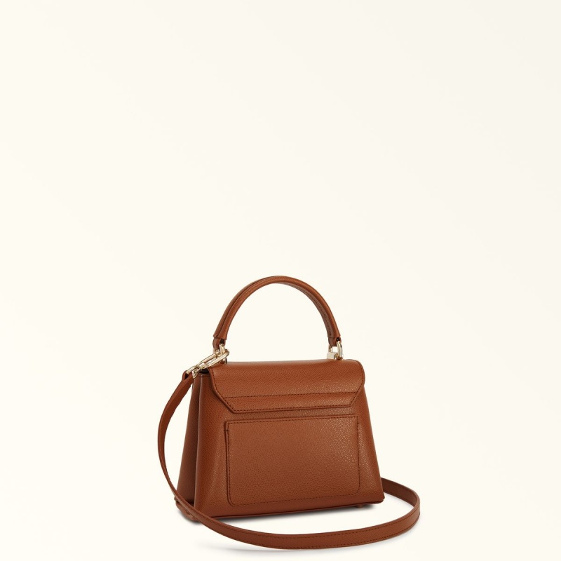 Brown Furla 1927 Women's Handbag | GCFRIZ694