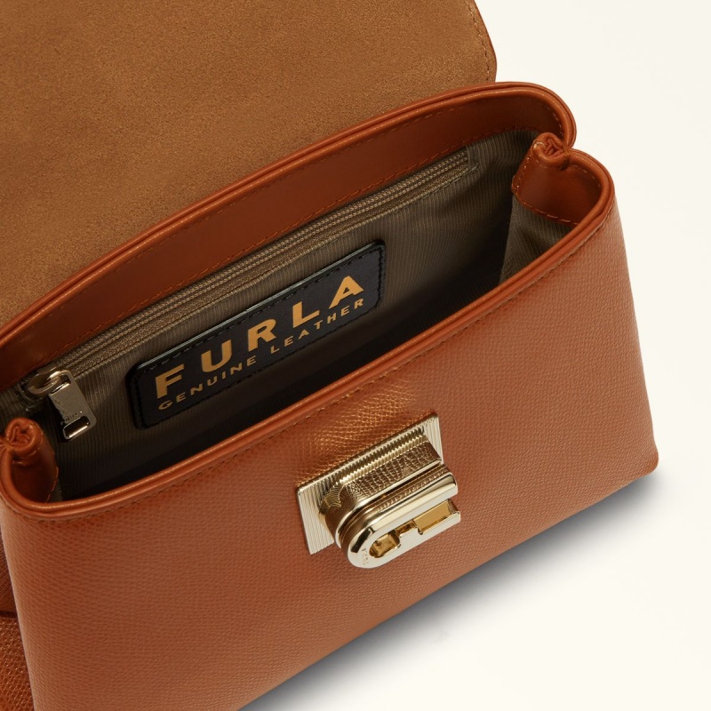 Brown Furla 1927 Women's Handbag | GCFRIZ694