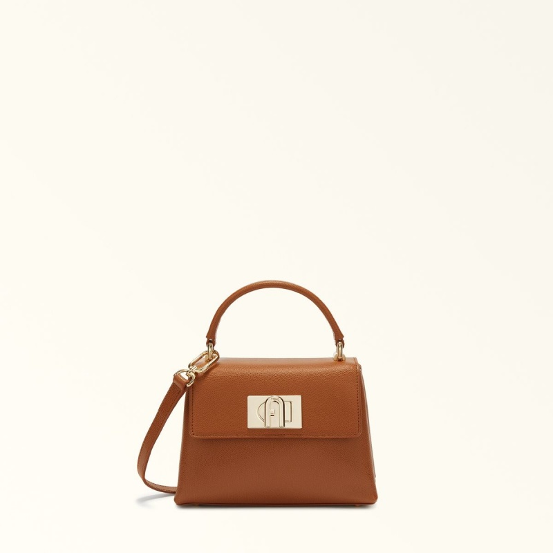 Brown Furla 1927 Women\'s Handbag | GCFRIZ694